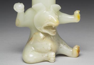 图片[2]-Bear-shaped jade zun vessel, Qianlong reign (1736-1795), Qing dynasty-China Archive